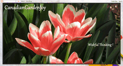 Desktop Screenshot of canadiangardenjoy.blogspot.com