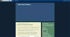 Desktop Screenshot of bestfoodinboston.blogspot.com