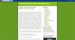 Desktop Screenshot of miexperienciadocenteenelciberespacio.blogspot.com