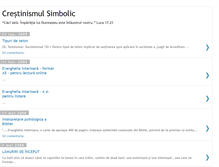 Tablet Screenshot of crestinismul-simbolic.blogspot.com