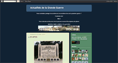 Desktop Screenshot of actualites-grande-guerre.blogspot.com