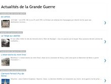 Tablet Screenshot of actualites-grande-guerre.blogspot.com