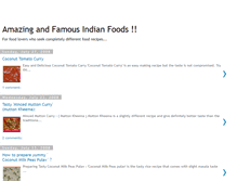 Tablet Screenshot of amazingindianfoods.blogspot.com