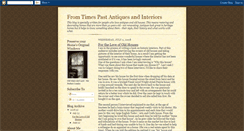 Desktop Screenshot of fromtimespastantiquesandinteriors.blogspot.com