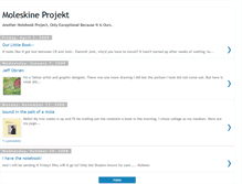 Tablet Screenshot of moleskineprojekt.blogspot.com