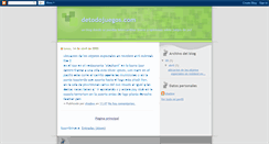 Desktop Screenshot of detodojuegos.blogspot.com