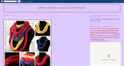 Desktop Screenshot of annemieksdagelijkswerk.blogspot.com