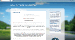 Desktop Screenshot of healthylifesg.blogspot.com