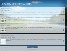 Tablet Screenshot of healthylifesg.blogspot.com