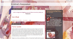 Desktop Screenshot of kristinaskeeps.blogspot.com