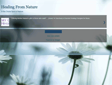 Tablet Screenshot of healingwithnature.blogspot.com
