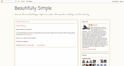 Desktop Screenshot of beautifully-simple.blogspot.com