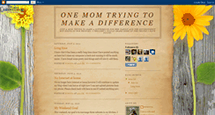 Desktop Screenshot of onemomtryingtomakeadifference.blogspot.com