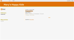 Desktop Screenshot of maryhappykids.blogspot.com