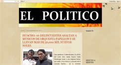 Desktop Screenshot of elpoliticoinforma.blogspot.com