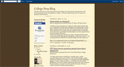 Desktop Screenshot of collegeprepblog.blogspot.com