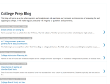 Tablet Screenshot of collegeprepblog.blogspot.com