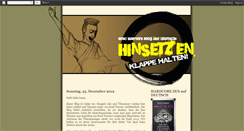Desktop Screenshot of hinsetzen.blogspot.com