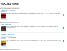 Tablet Screenshot of discargadiscos.blogspot.com