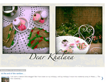 Tablet Screenshot of dear-khalana.blogspot.com