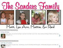 Tablet Screenshot of mattsandersfamily.blogspot.com
