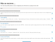Tablet Screenshot of naoseescreve.blogspot.com