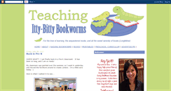 Desktop Screenshot of ittybittybookworms.blogspot.com