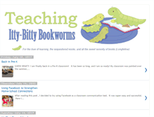 Tablet Screenshot of ittybittybookworms.blogspot.com