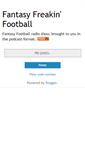 Mobile Screenshot of fantasyfreakinfootball.blogspot.com