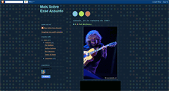 Desktop Screenshot of maissobreesseassunto.blogspot.com