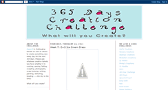 Desktop Screenshot of 365dayscreationchallenge.blogspot.com