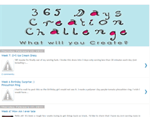 Tablet Screenshot of 365dayscreationchallenge.blogspot.com