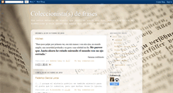 Desktop Screenshot of coleccionistafrases.blogspot.com