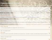 Tablet Screenshot of coleccionistafrases.blogspot.com