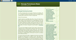 Desktop Screenshot of georgiaforeclosure.blogspot.com