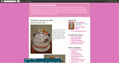 Desktop Screenshot of carriescakecreations.blogspot.com