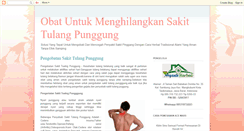 Desktop Screenshot of menghilangkansakittulangpunggung.blogspot.com