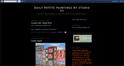 Desktop Screenshot of dailypetitepaintings.blogspot.com