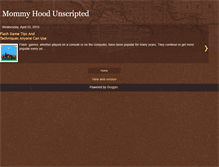 Tablet Screenshot of mommyhoodunscripted.blogspot.com