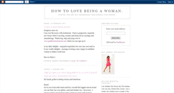 Desktop Screenshot of howtolovebeingawoman.blogspot.com