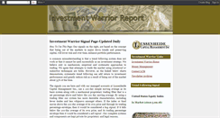 Desktop Screenshot of investmentwarriorreport.blogspot.com