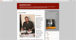 Desktop Screenshot of igualdade-racial.blogspot.com
