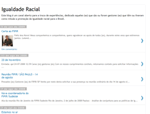 Tablet Screenshot of igualdade-racial.blogspot.com