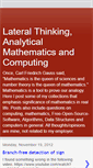 Mobile Screenshot of math-puzzles-computing.blogspot.com