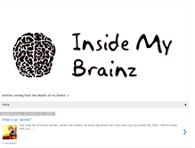 Tablet Screenshot of insidemybrainz.blogspot.com