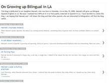 Tablet Screenshot of ongrowingupbilingualinla.blogspot.com