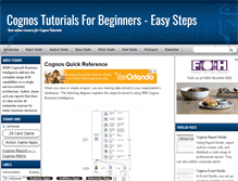 Tablet Screenshot of cognos-tutorials.blogspot.com