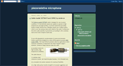 Desktop Screenshot of piezoresistivemicrophone.blogspot.com