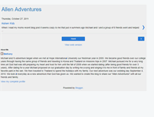 Tablet Screenshot of michaelbethanyallen.blogspot.com