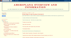 Desktop Screenshot of ameriplaninformation.blogspot.com